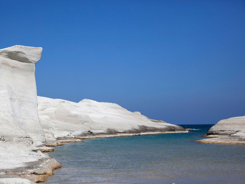 Sarakiniko beach on Milos island, Greece